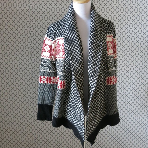 Telluride Clothing Co. Lambswool Blend Open Front Sweater Cardigan -Size Small - Picture 2 of 7